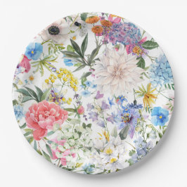 Prato De Papel Placa de papel para jardim de flores selvagens