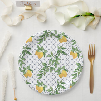 Prato De Papel Placa de papel para Lemon Amalfi