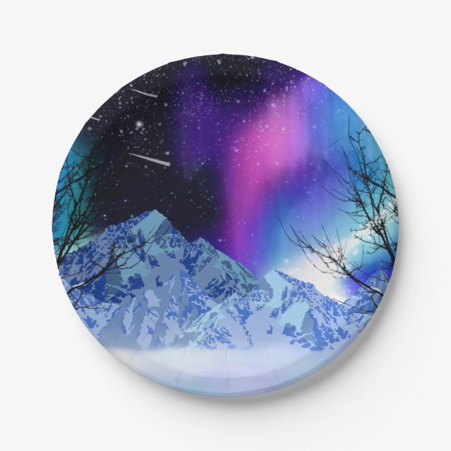 Prato De Papel Placa de papel para luzes de inverno (Frente)