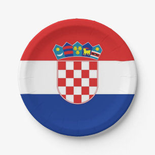 Prato De Papel Placa de papel patriótica com a bandeira de
