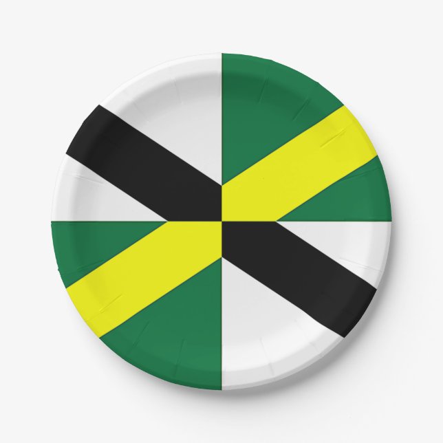 Prato De Papel Placa de papel Patriótica com bandeira de Monterey (Frente)