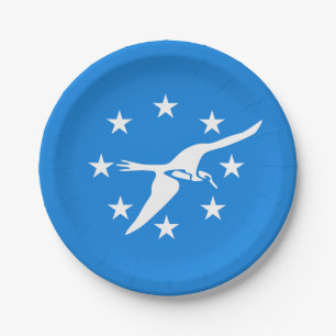 Prato De Papel Placa de papel Patriótica com bandeira do Corpus C