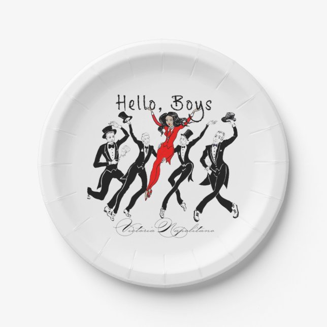 Prato De Papel Placa de papel pequena (Frente)