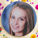 Prato De Papel Placa de papel personalizada de foto simples<br><div class="desc">Carregue uma foto e crie facilmente sua placa de papel personalizada. Clique em PERSONALIZAR AINDA para adicionar uma linha de texto. Você pode TRANSFERIR este DESIGN em outros produtos do Zazzle e ajustá-lo ao ajustado da maioria dos itens do Zazzle. Os designs Standard Studio são feitos em gráficos vetoriais de...</div>