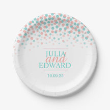 Placa de papel personalizada de pontos cor de lara