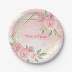 Prato De Papel Placa de papel personalizada flexível do chá de