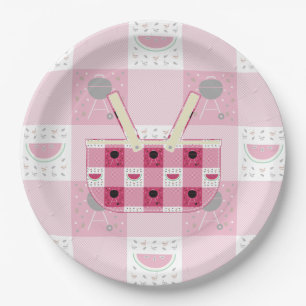 Prato De Papel Placa de Papel Picnic Summer