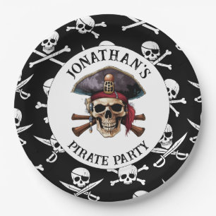 Prato De Papel PLACA DE Papel PIRATADA DE PATRATO DE PATRÃO DE JO