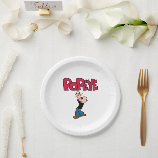 Prato De Papel Placa de Papel Popeye (Casamento)