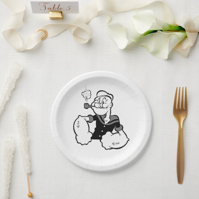 Prato De Papel Placa de Papel Popeye (Casamento)