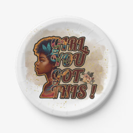 Prato De Papel Placa De Papel Redonda De 7" - Garota, Você Tem Is