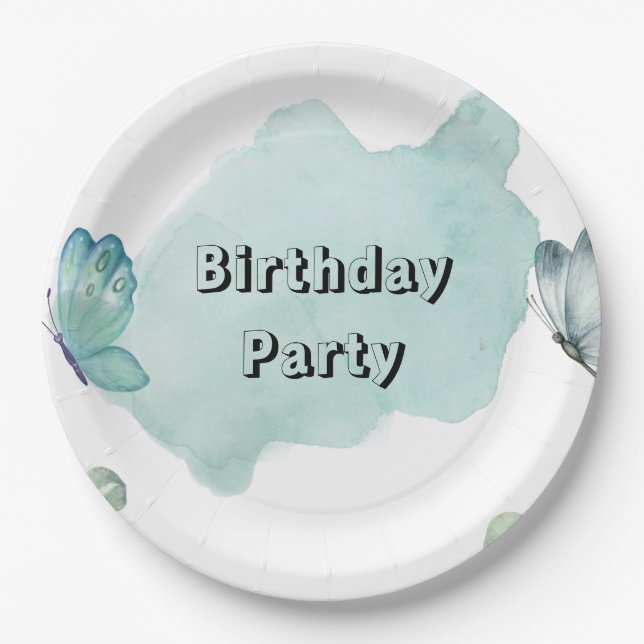 Prato De Papel Placa de papel redonda de 9" (Frente)