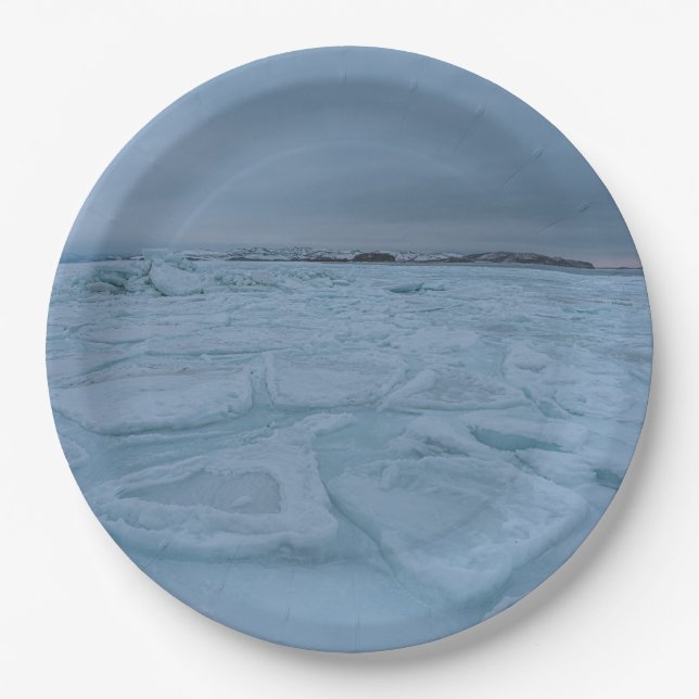 Prato De Papel Placa de papel redonda de 9" (Frente)