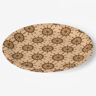 Prato De Papel Placa de Papel - Rodas Marrons