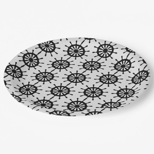 Prato De Papel Placa de Papel - Rodas Negras (Inclinado)