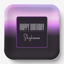 Placa de papel sunset lavanda