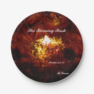 Prato De Papel Placa de papel "The Burning Bush"