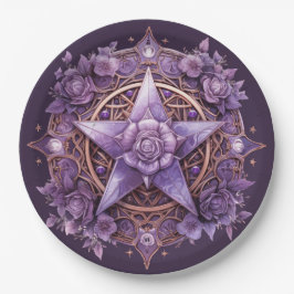 Prato De Papel Placa de Partido Pentáctico Testemunha - Design de