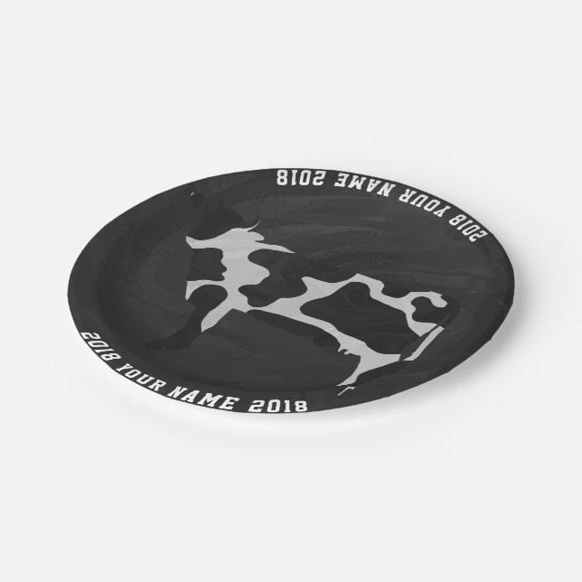 Prato De Papel Placa de Partido Personalizada de Vaca 08of12 (Inclinado)