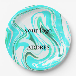 Prato De Papel placa de serviço branca simples