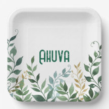 Placa de videiras verdes