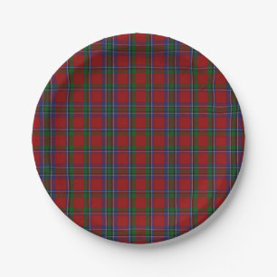 Prato De Papel Placa de Xadrez de Clã Tartan Sinclair