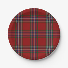 Prato De Papel Placa de Xadrez do MacFarlane Clan Tartan