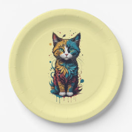 Prato De Papel placa do chá de fraldas