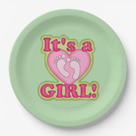 Prato De Papel placa do chá de fraldas