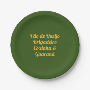 Prato De Papel Placa do Partido Brasileiro