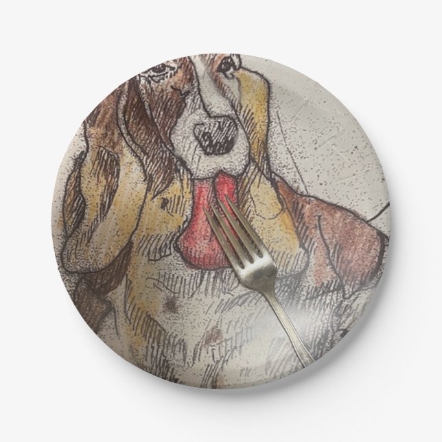 Prato De Papel Placa festa de aniversário (Frente)