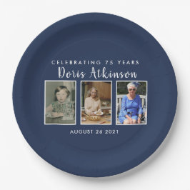 Prato De Papel Placa fotográfica de 75 anos