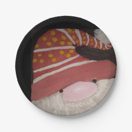 Prato De Papel placa gnomo