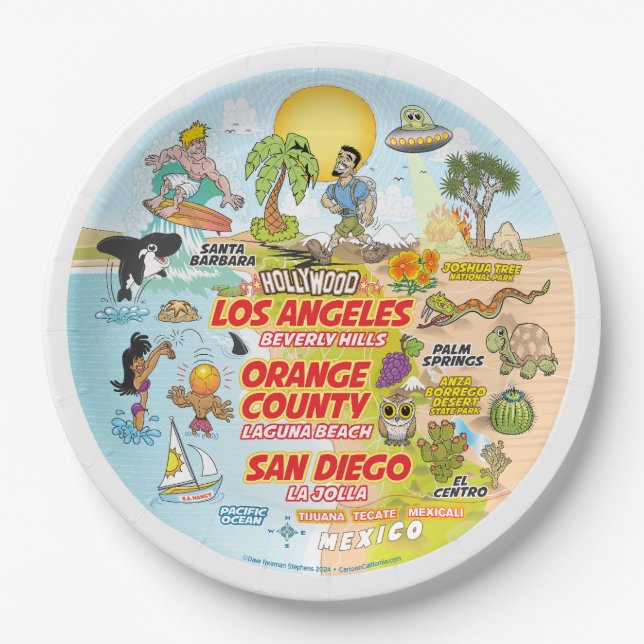 Prato De Papel Placa SoCal (Frente)
