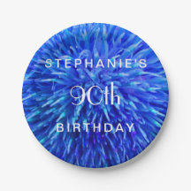 Placas de Abstrato azul, Festa de aniversário 90