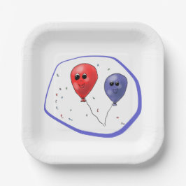 Prato De Papel Placas de balões engraçadas