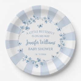 Prato De Papel Placas de chá de bebê bebezinho azul