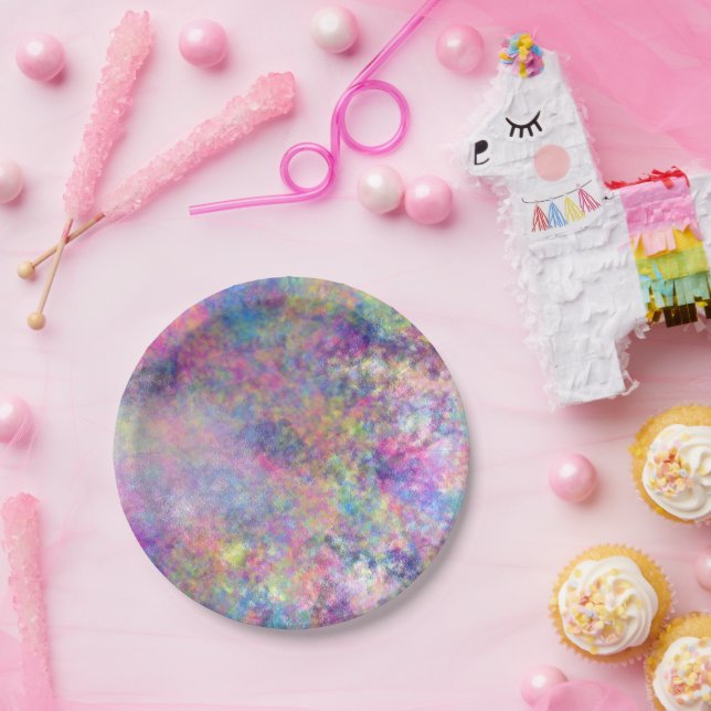 Prato De Papel Placas de cor (Festa)