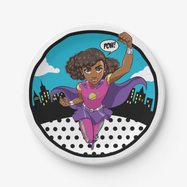 Prato De Papel Placas de deserto SuperCoco de 7" (Frente)