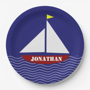 Prato De Papel Placas de Design de navegação em veleiro