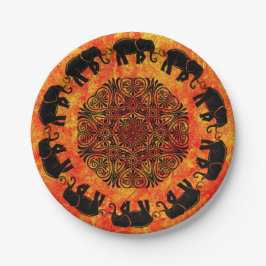 Prato De Papel Placas de Design de papel boêmicas