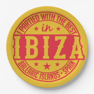 Prato De Papel Placas de Espanha IBIZA