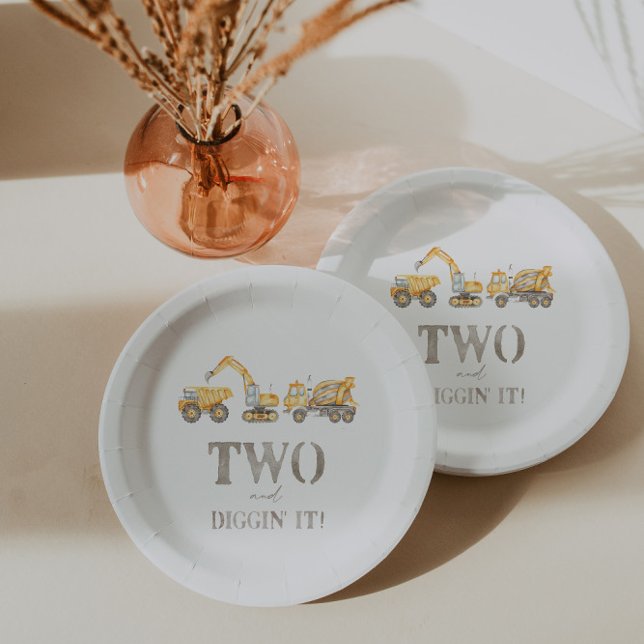 Prato De Papel Placas de Festa de aniversário de Construção (Criador carregado)