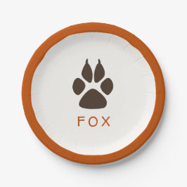 Prato De Papel Placas de Festa de aniversário do Tema Florestal -