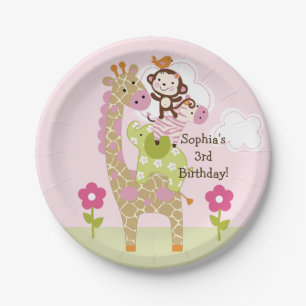 Prato De Papel Placas de Festa de aniversário Personalizadas par
