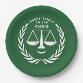 Prato De Papel Placas de Festa de formatura da Faculdade de Direi