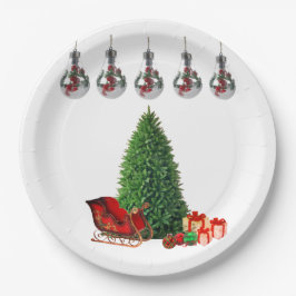 Prato De Papel Placas de festas de papel de Natal