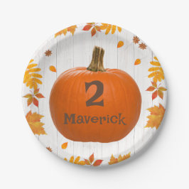 Prato De Papel Placas de Festas de Queda - Abóbora