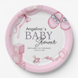 Prato De Papel Placas de festas para ursinho de chá de fraldas.