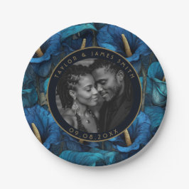 Prato De Papel Placas De Lírios Únicas Para Simples Casamento